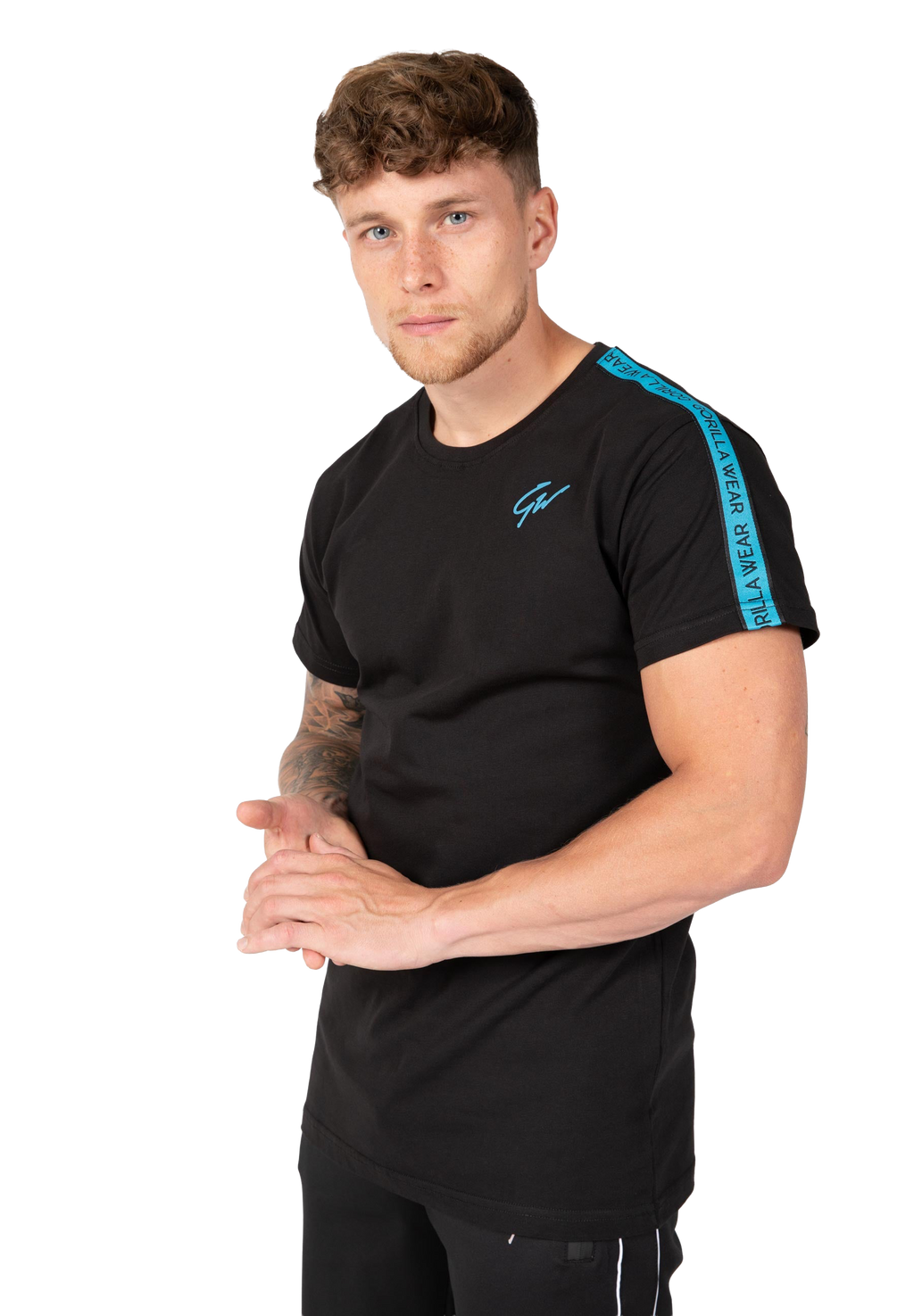 Chester T-shirt - Black/Blue