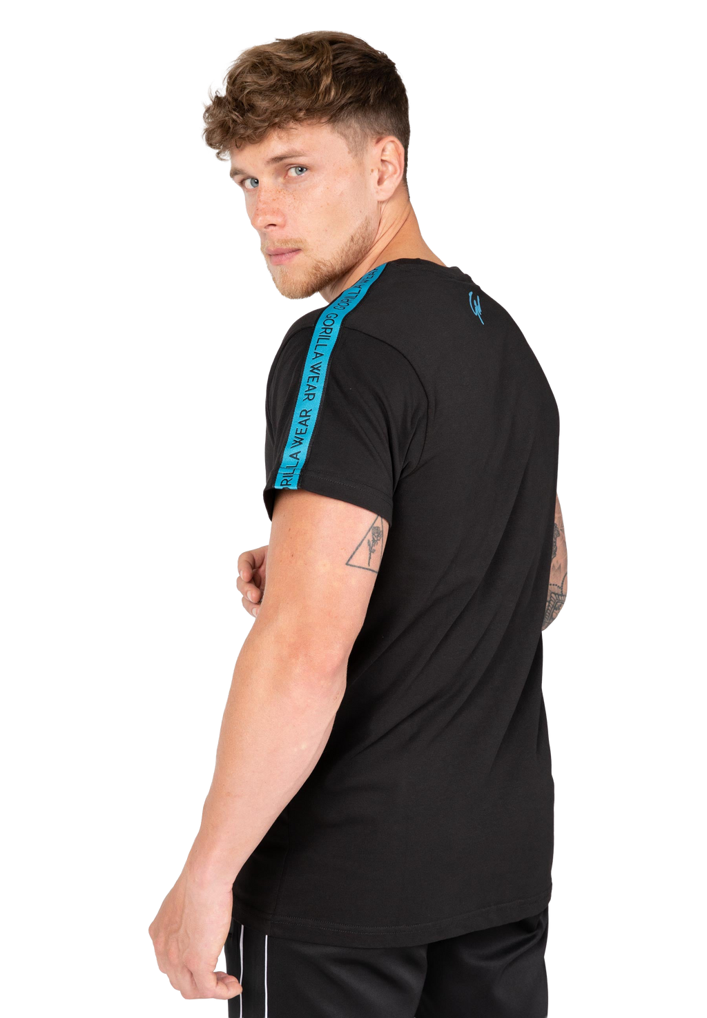 Chester T-shirt - Black/Blue