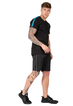 Chester T-shirt - Black/Blue