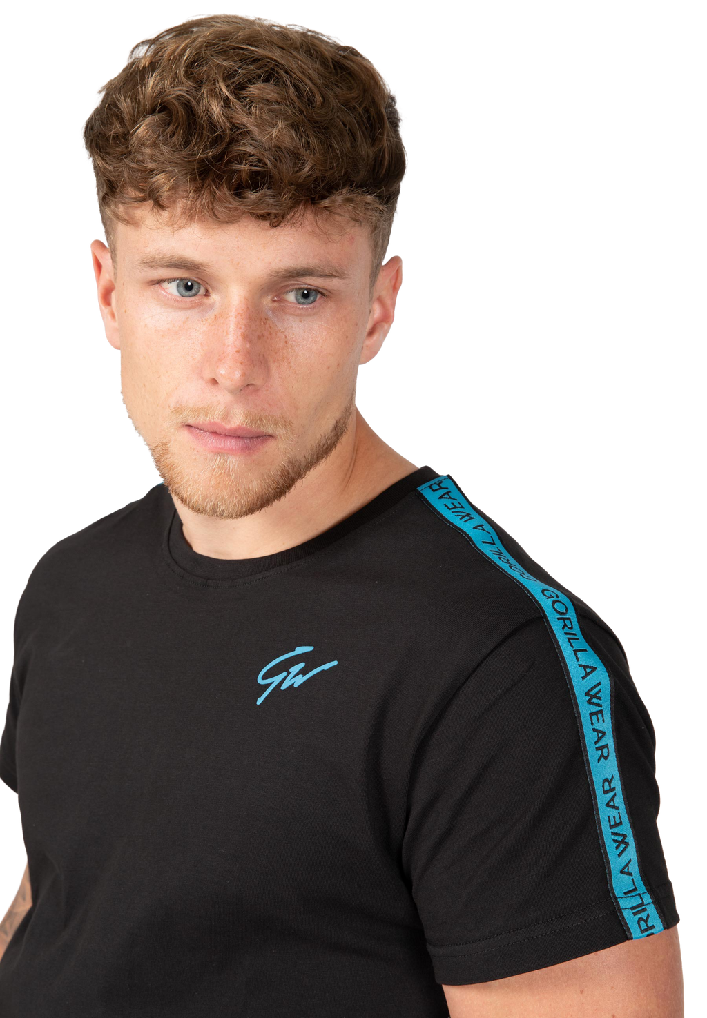 Chester T-shirt - Black/Blue