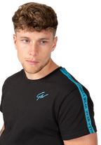 Chester T-shirt - Black/Blue