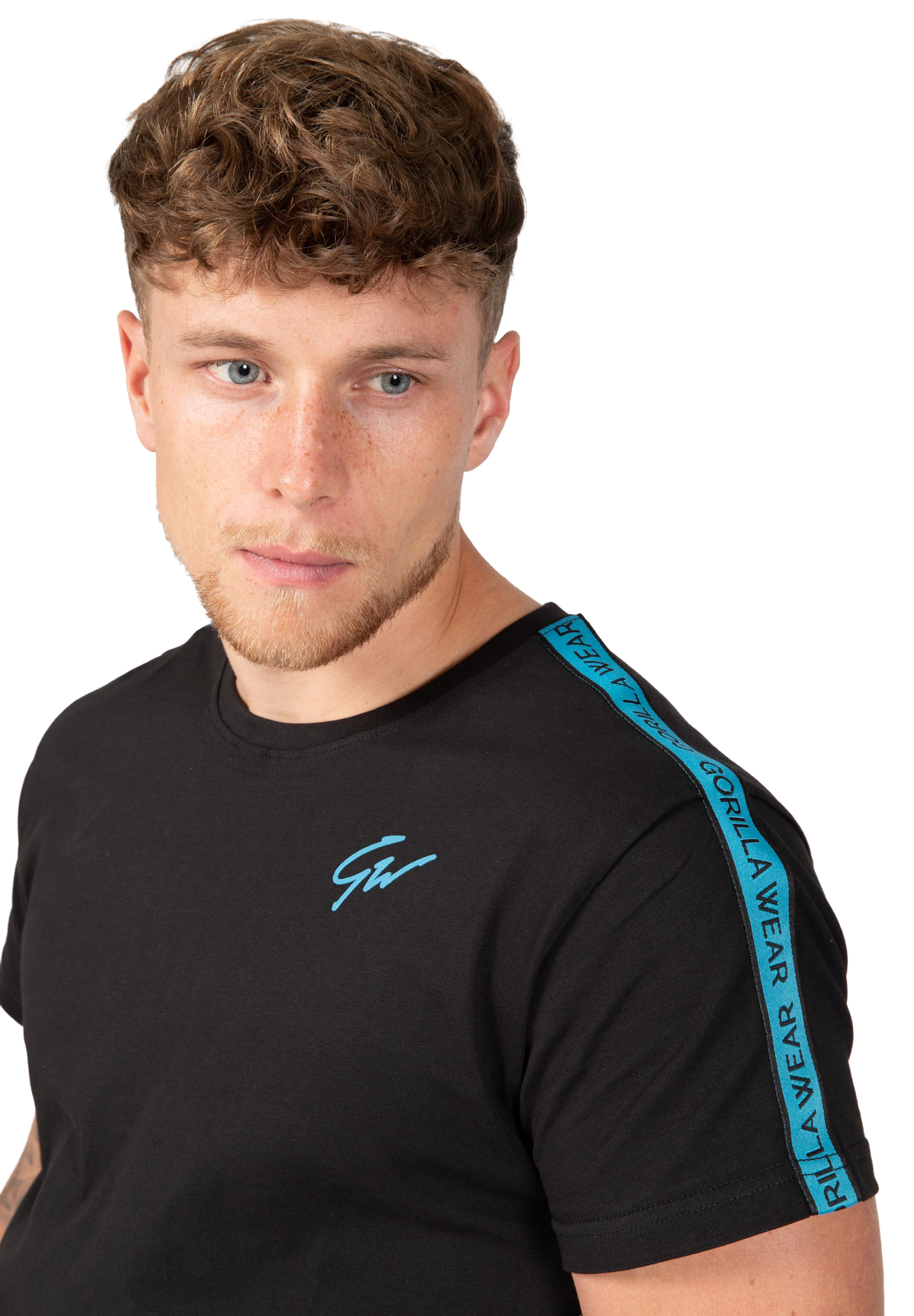 Chester T-shirt - Black/Blue