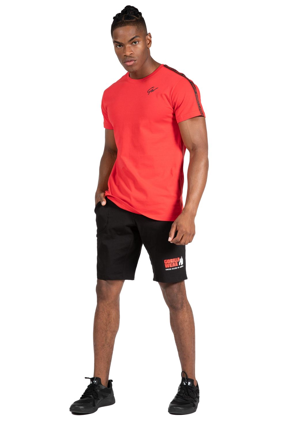 Chester T-shirt - Red/Black
