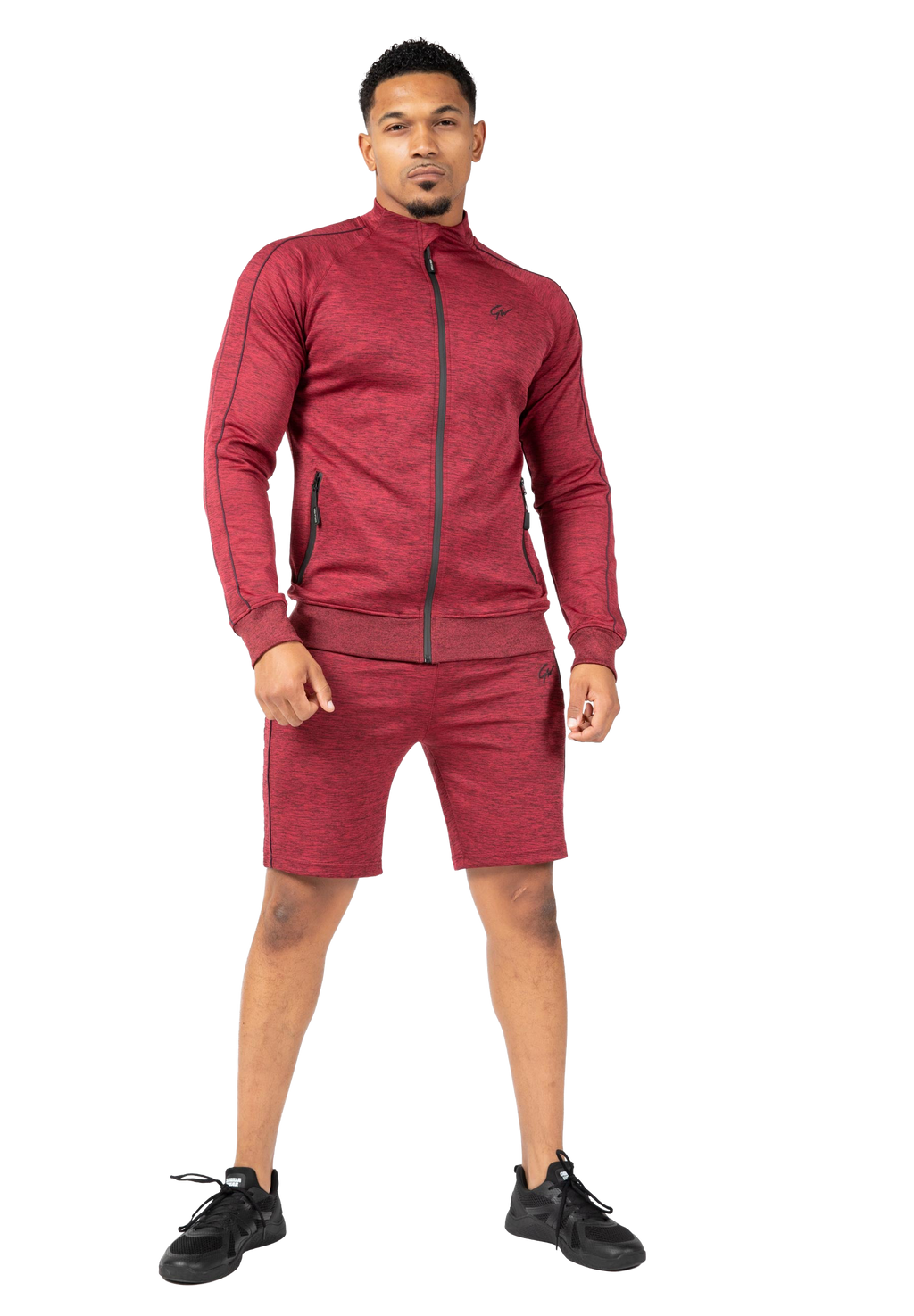 Wenden Track Shorts - Burgundy Red