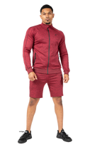 Wenden Track Shorts - Burgundy Red