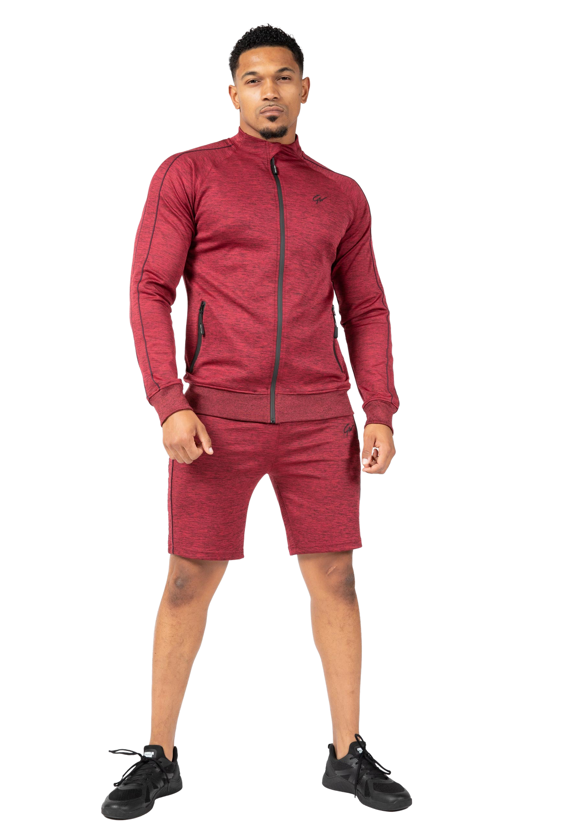 Wenden Track Shorts - Burgundy Red