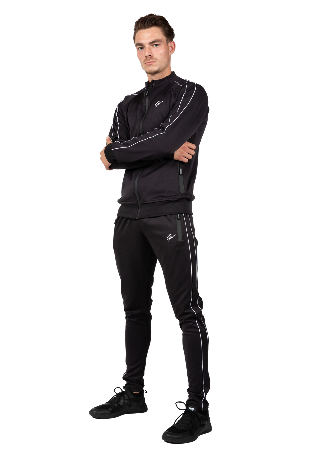 Wenden Track Shorts - Black/White