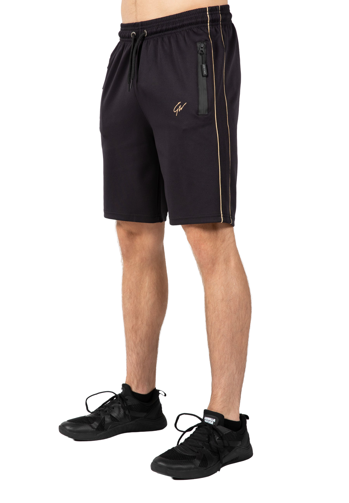 Wenden Track Shorts - Black/Gold