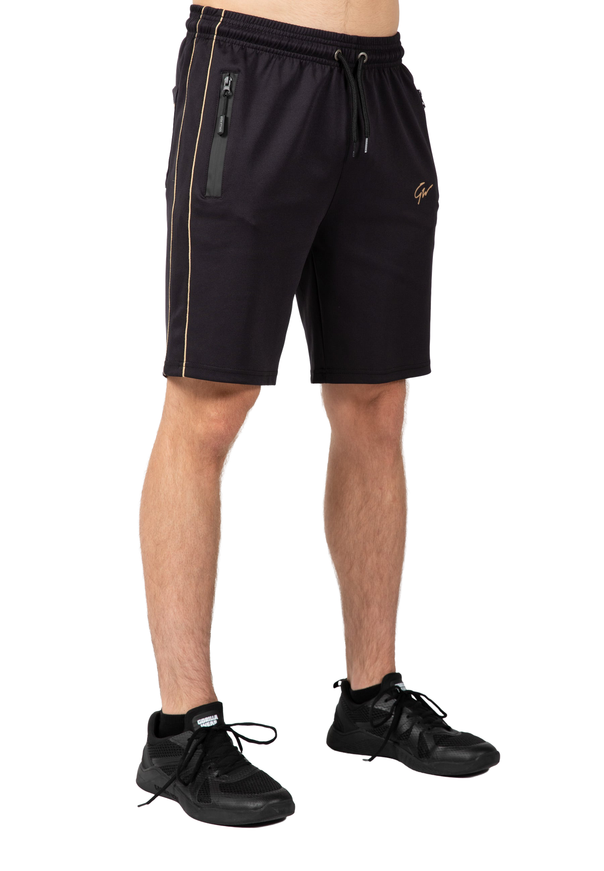 Wenden Track Shorts - Black/Gold