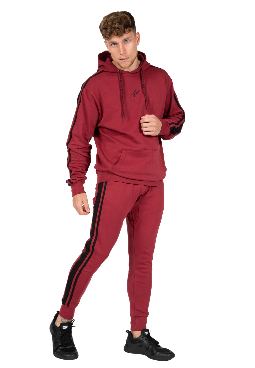 Banks Sweatpants - Burgundy Red/Black