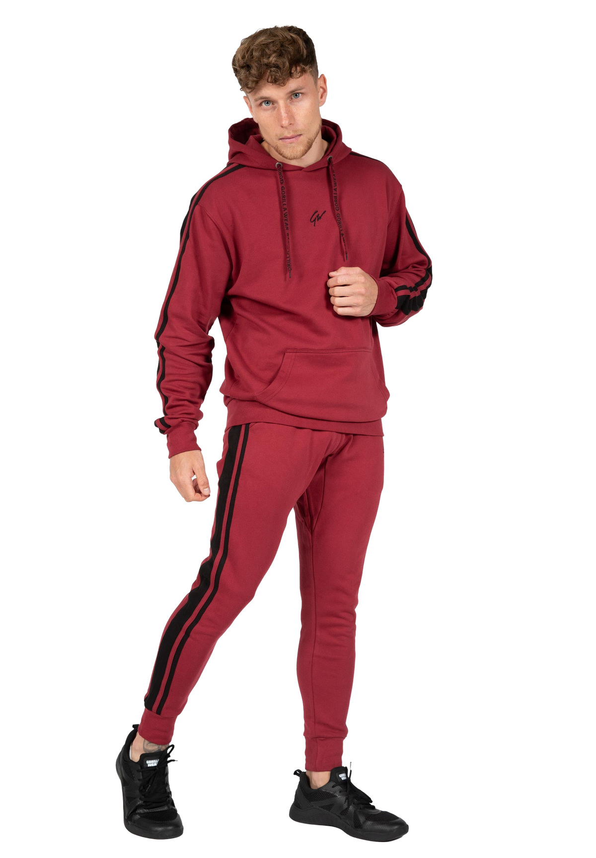 Banks Sweatpants - Burgundy Red/Black