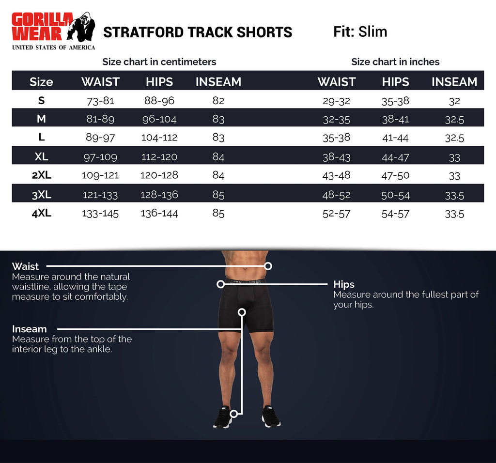 Stratford Track Shorts - Black