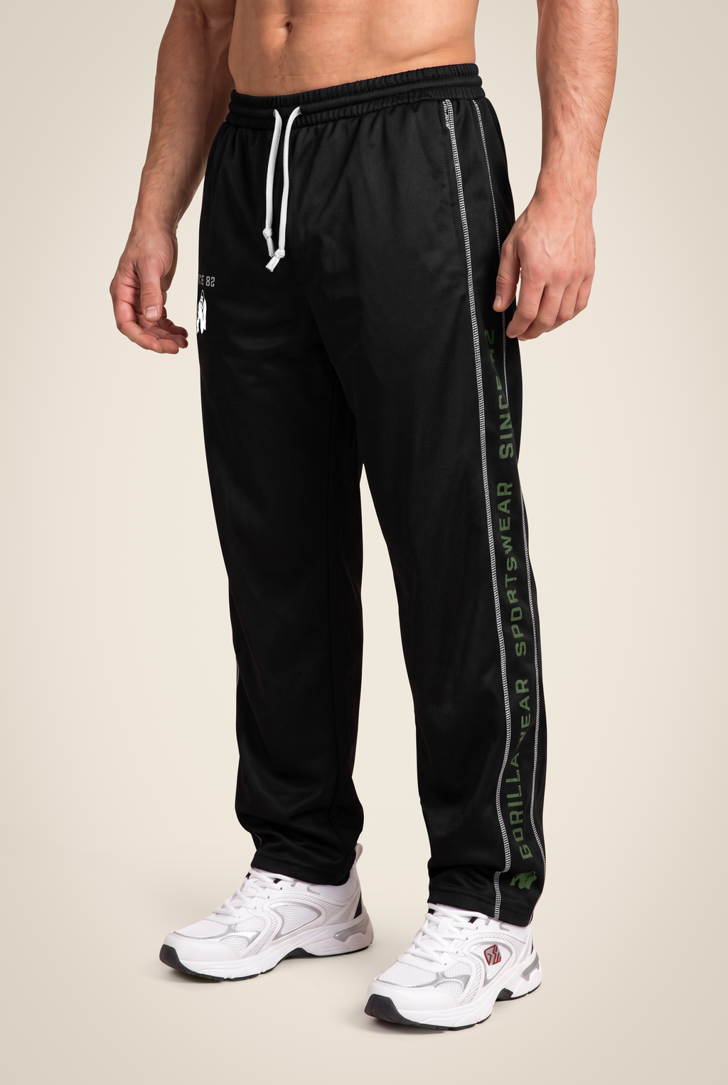 Functional Mesh Pants - Black/Green