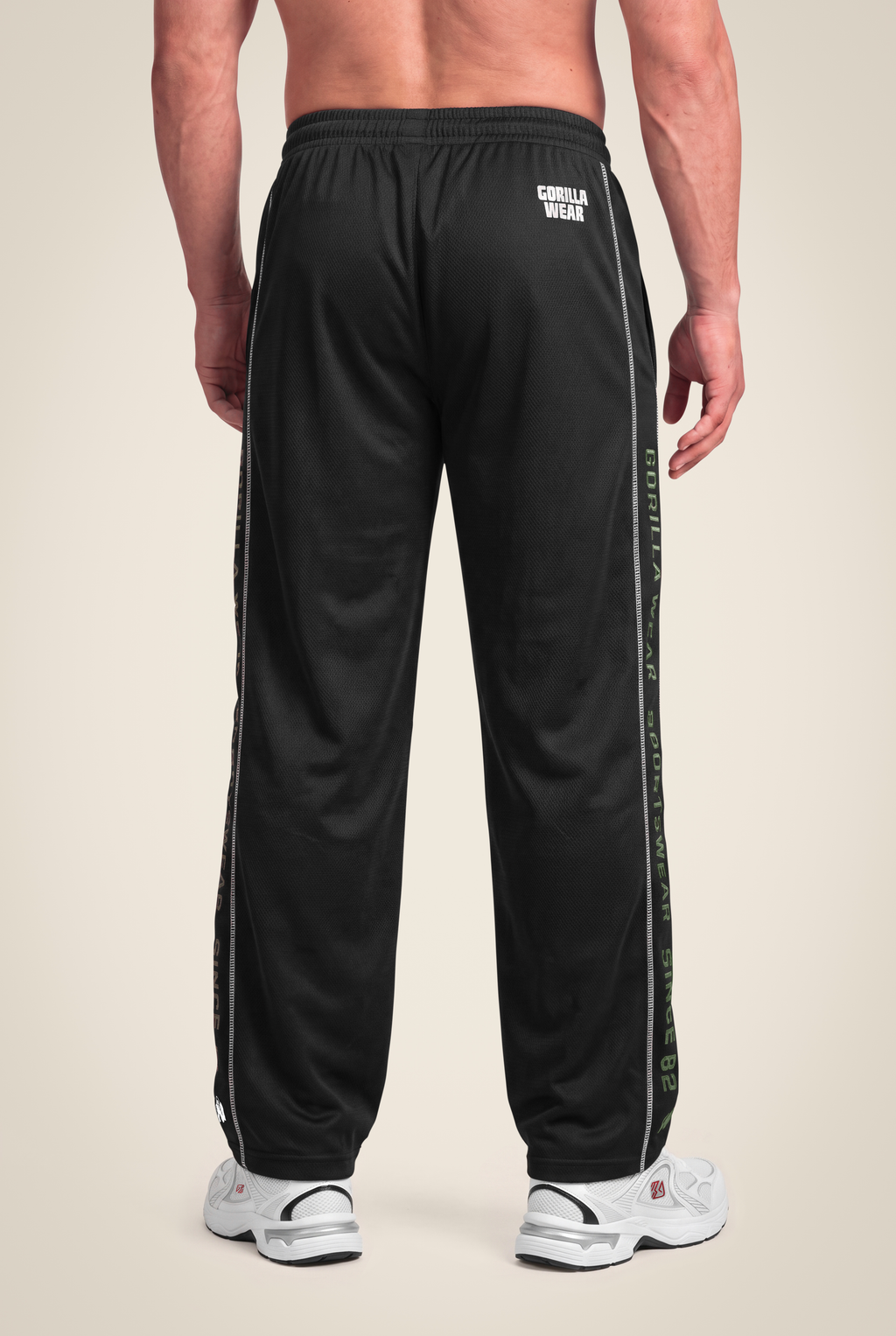 Functional Mesh Pants - Black/Green