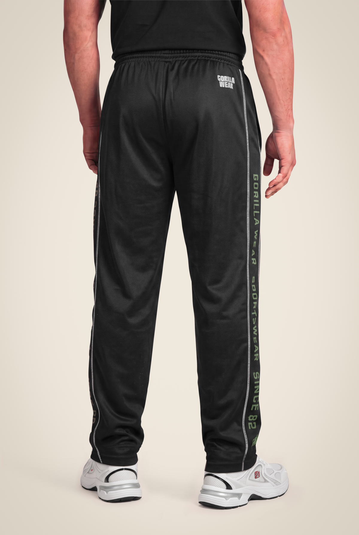 Functional Mesh Pants - Black/Green