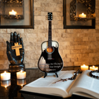 Nehemiah 8:10 Collectible Miniature Guitar