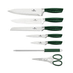 Knife Set + Acrylic Stand // 8 pcs // Emerald