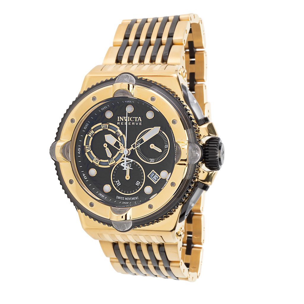Invicta Reserve 54mm Sea Monster Lume Swiss Quartz Chronograph Watch