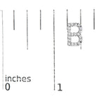 10K White Gold 1/10 Cttw Diamond Initial “A” to "Z" Stud Earring