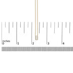 10K Yellow Gold Diamond Accent "A-Z" Block Initial Pendant Necklace