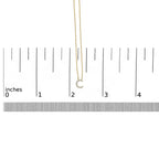 10K Yellow Gold Diamond Accent "A-Z" Block Initial Pendant Necklace