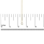 10K Yellow Gold Diamond Accent "A-Z" Block Initial Pendant Necklace