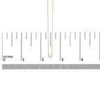 10K Yellow Gold Diamond Accent "A-Z" Block Initial Pendant Necklace