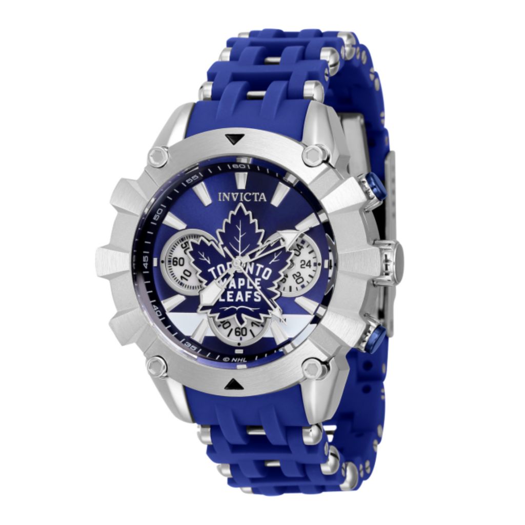 Invicta NHL Sea Spider 42mm Quartz Chrono Silicone Bracelet Watch
