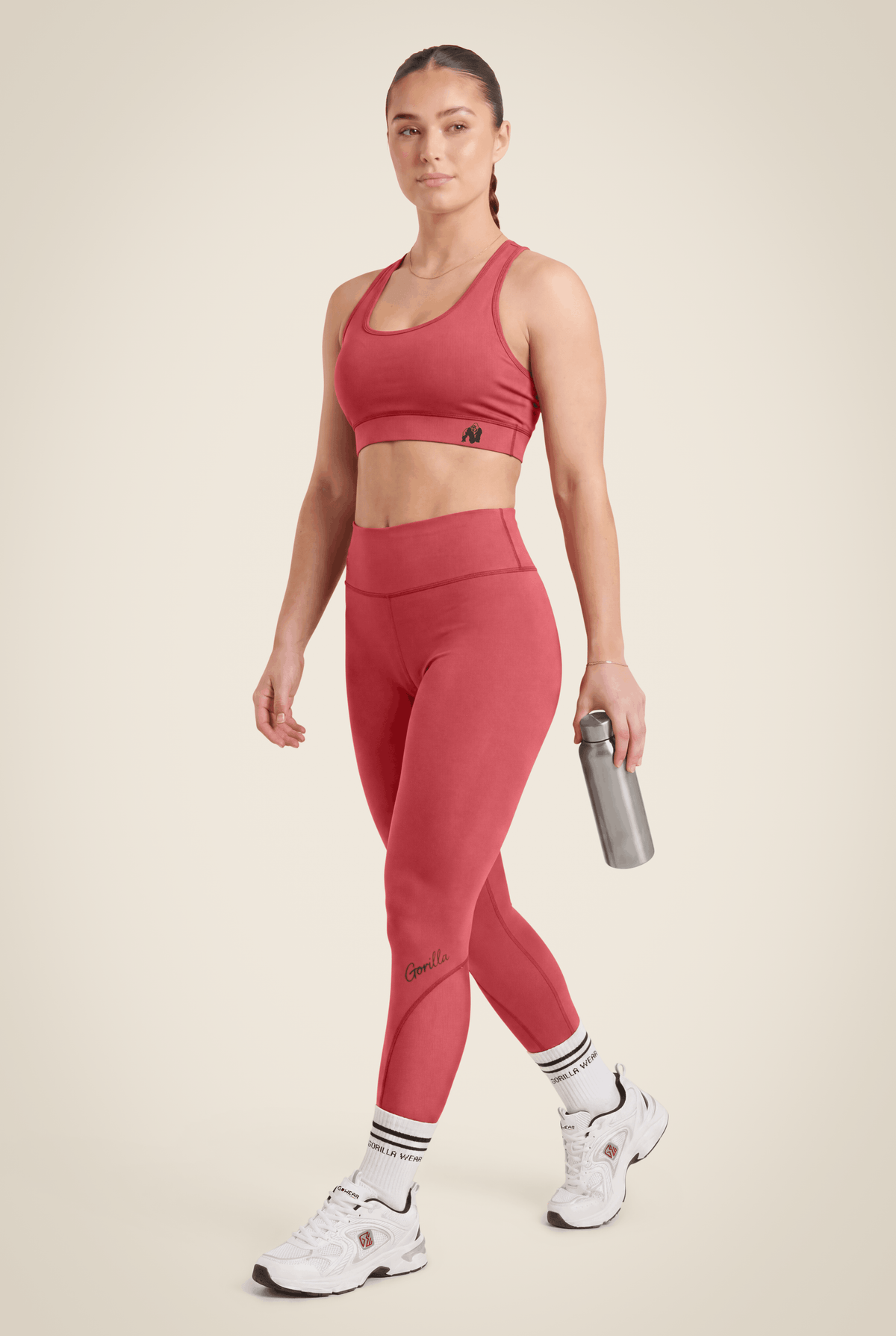 Meta Sports Bra - Burgundy Red