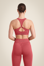 Meta Sports Bra - Burgundy Red