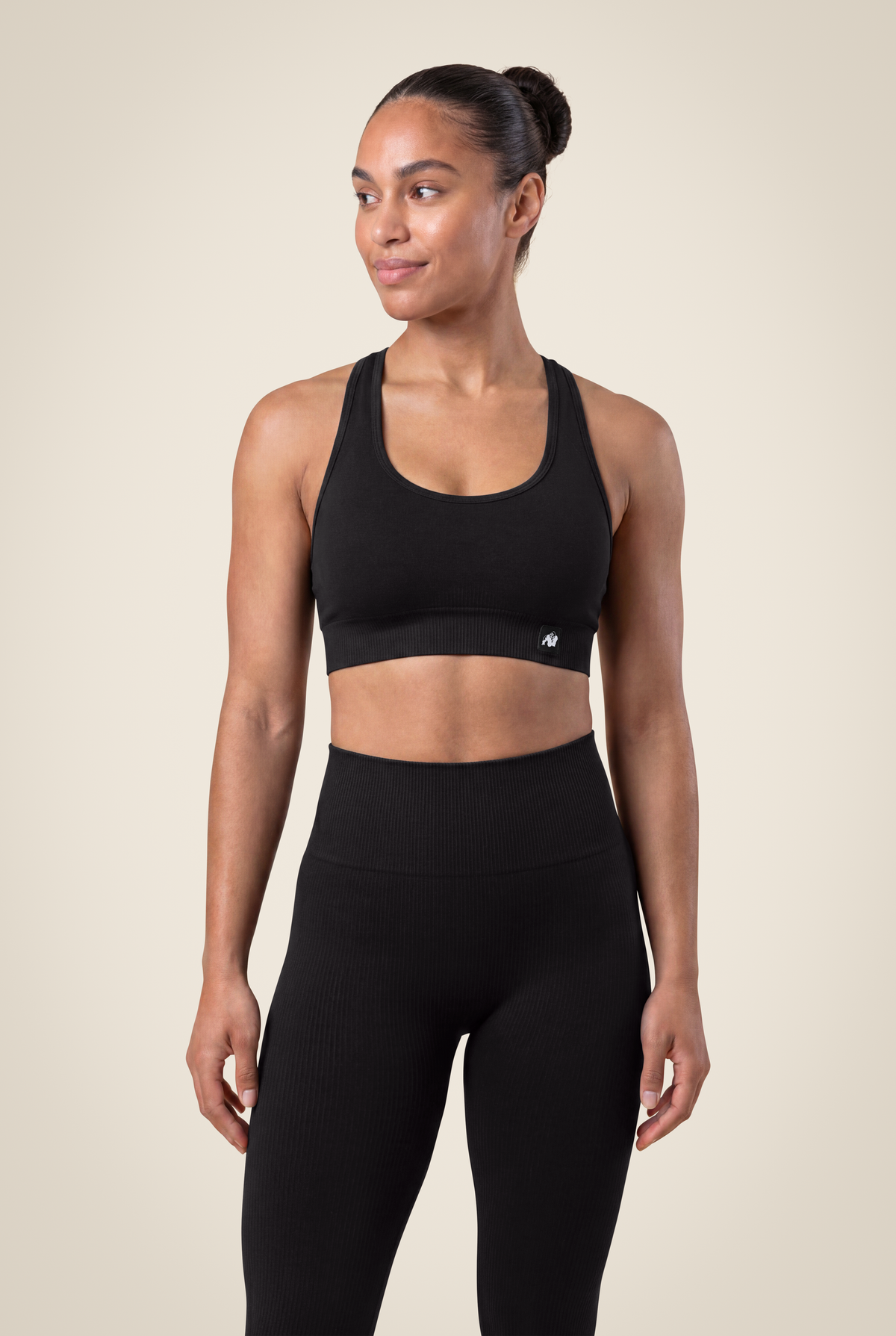 Yava Seamless Sports Bra - Black
