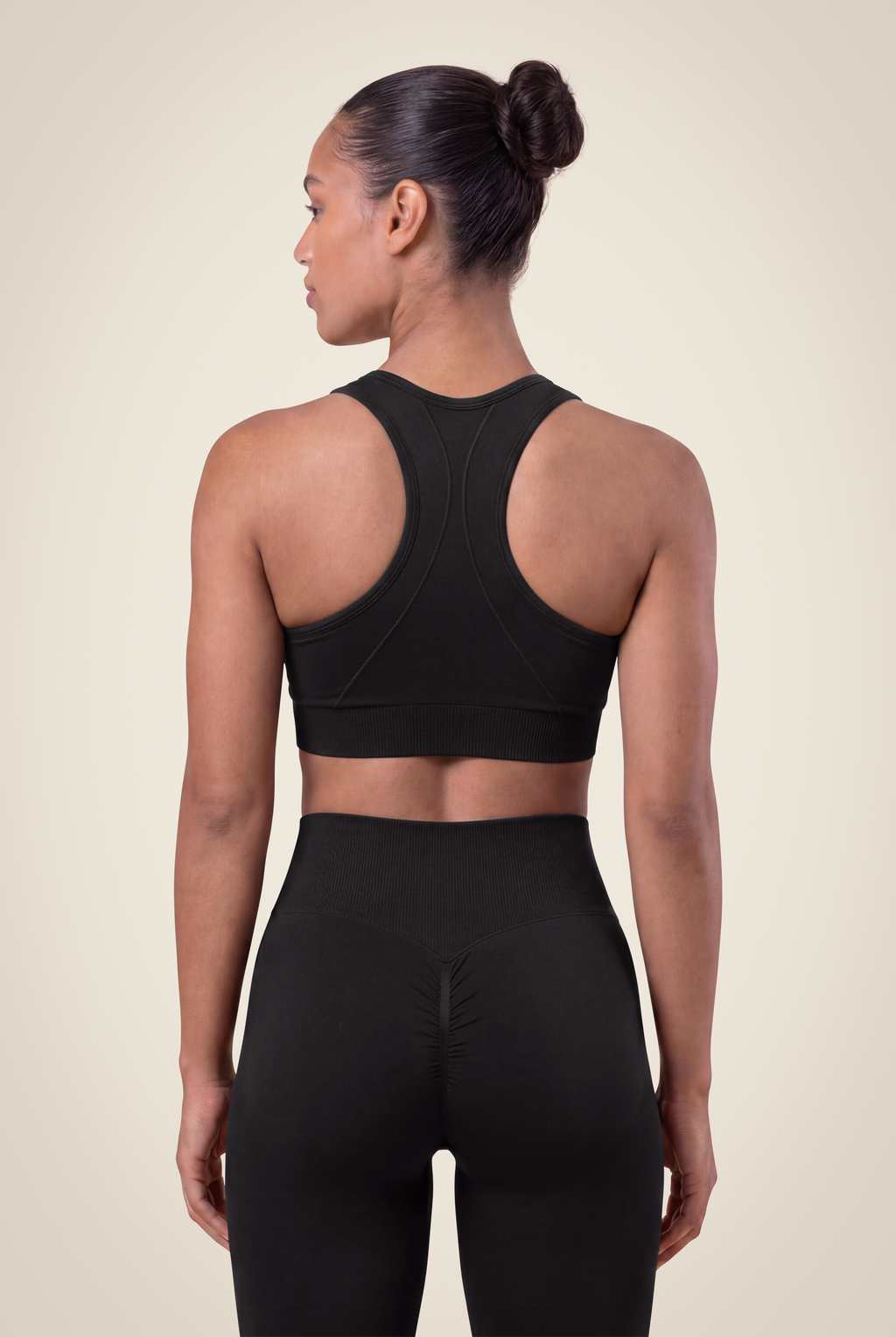 Yava Seamless Sports Bra - Black