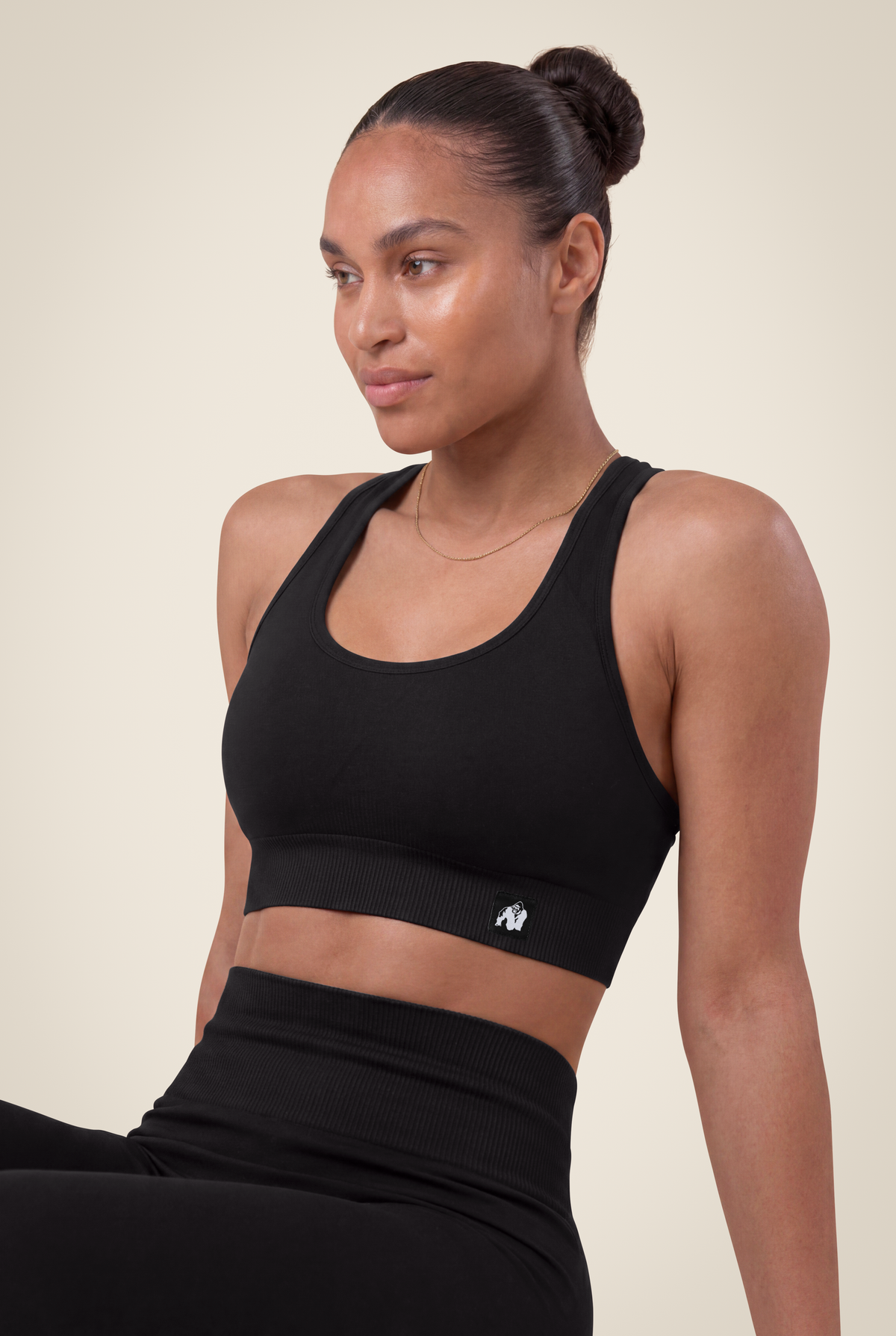 Yava Seamless Sports Bra - Black
