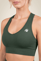 Neiro Seamless Sports Bra - Army Green
