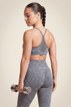 Quincy Seamless Sport Bra - Gray Melange