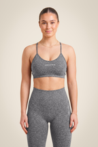Quincy Seamless Sport Bra - Gray Melange