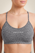 Quincy Seamless Sport Bra - Gray Melange