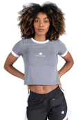New Orleans Cropped T-shirt - Gray