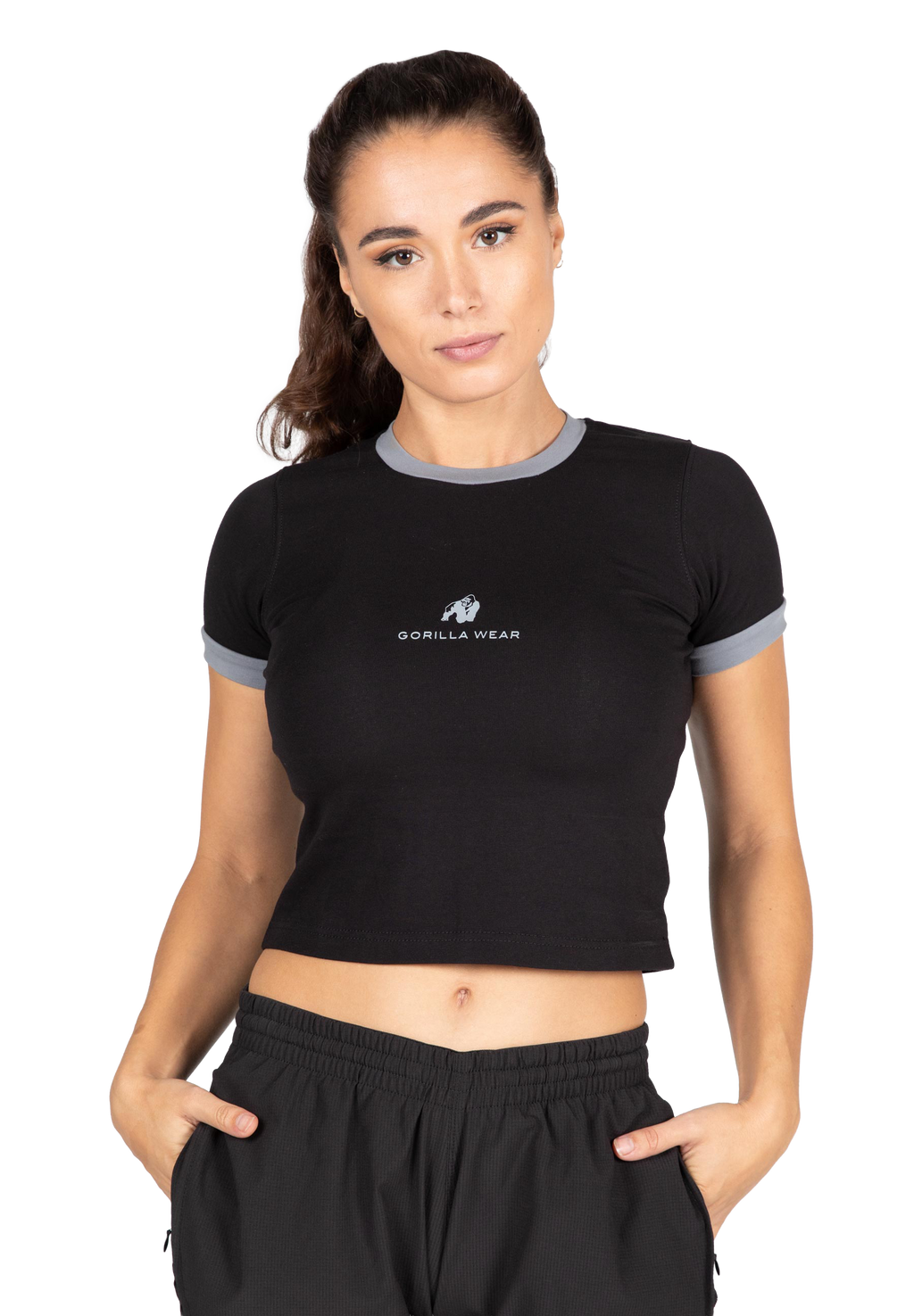 New Orleans Cropped T-shirt - Black