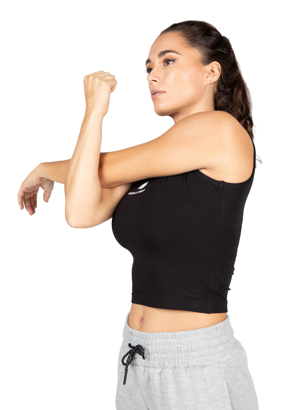 Livonia Crop Top -Black