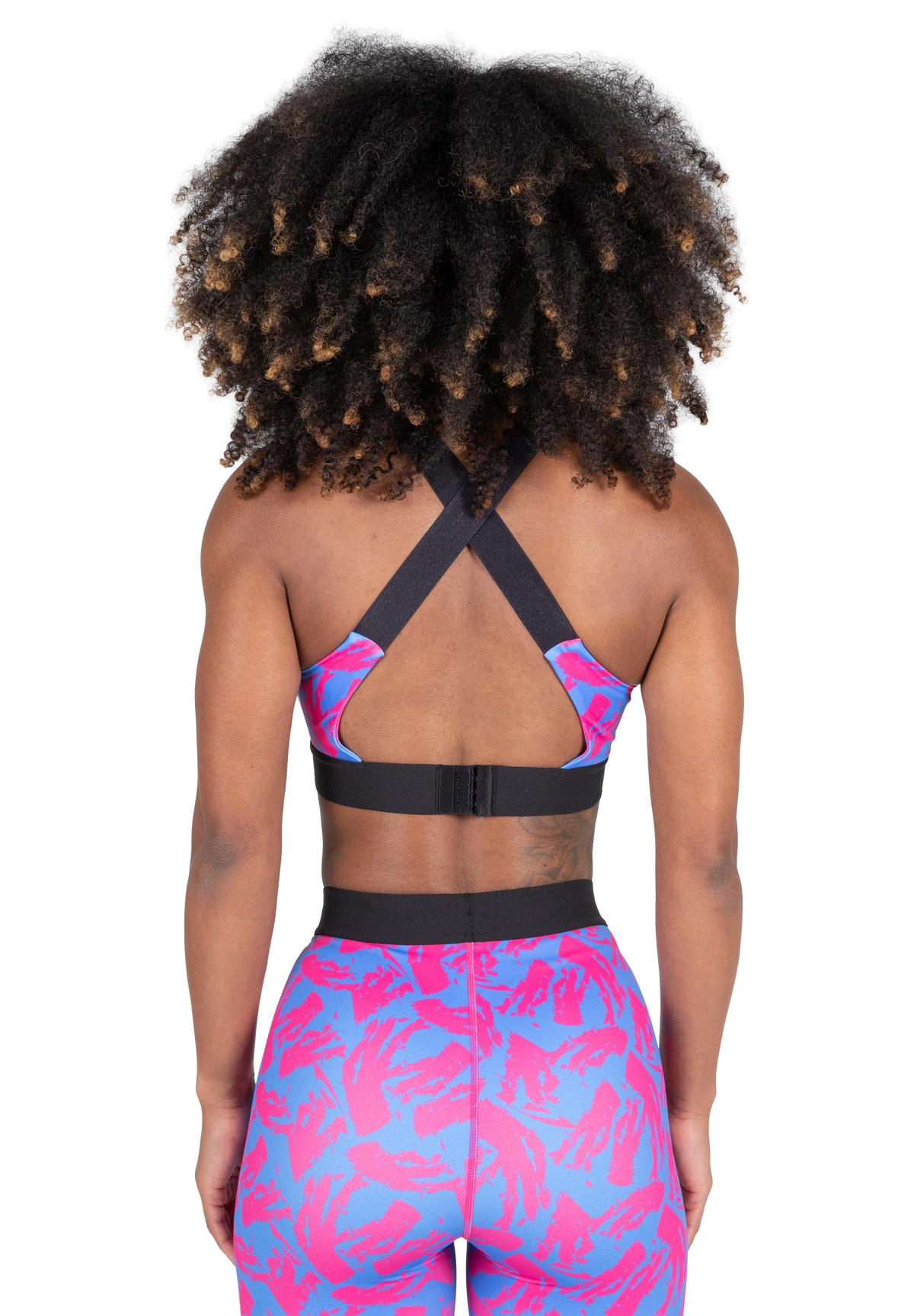 Colby Sports Bra - Blue/Pink