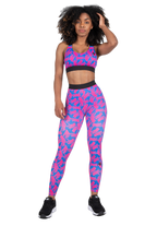 Colby Sports Bra - Blue/Pink