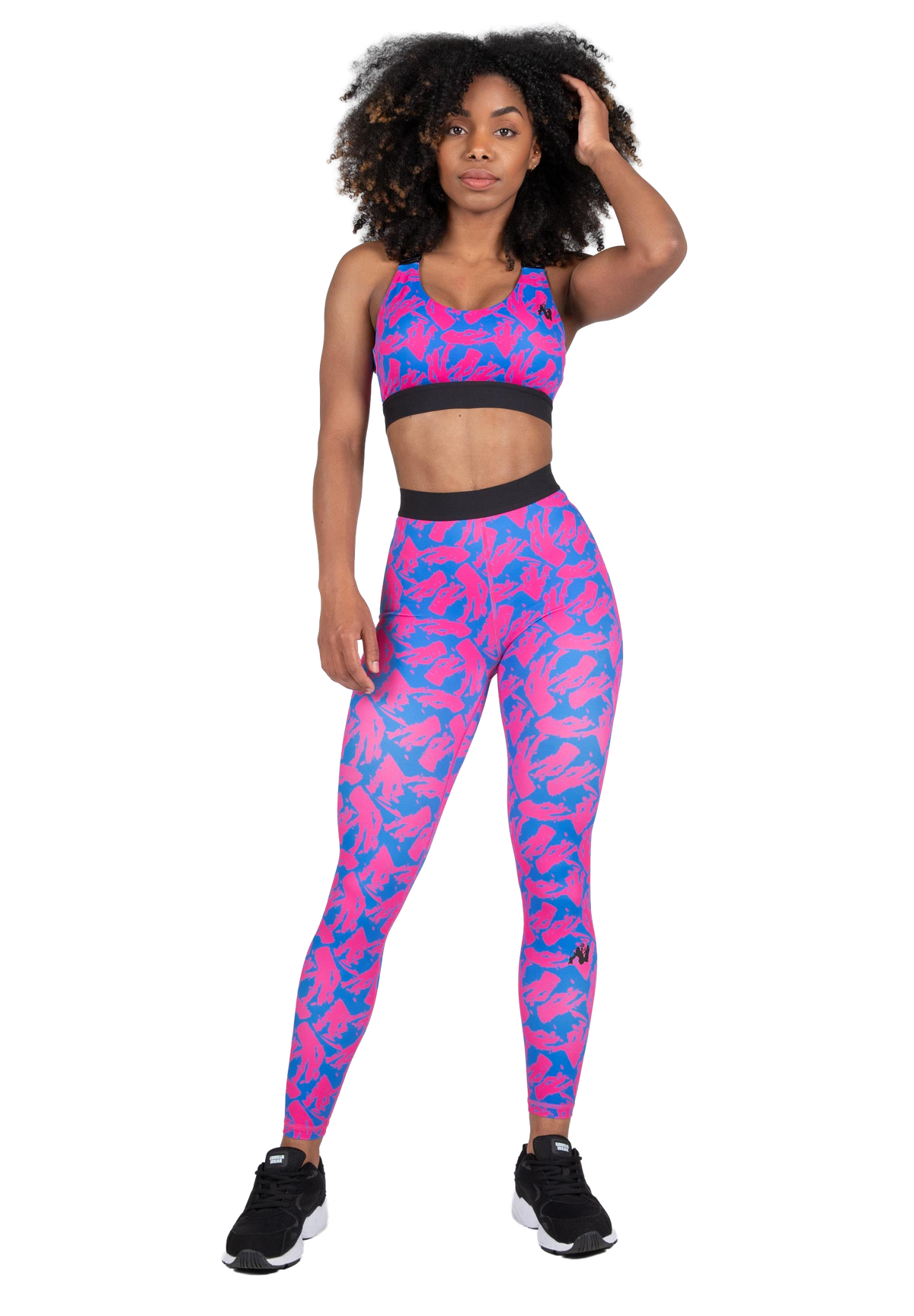 Colby Sports Bra - Blue/Pink