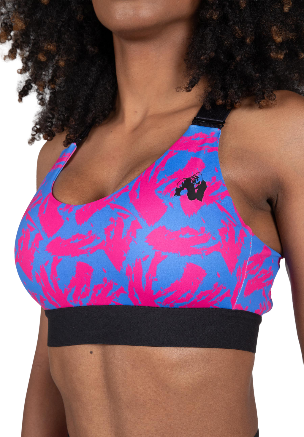 Colby Sports Bra - Blue/Pink