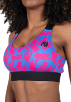 Colby Sports Bra - Blue/Pink