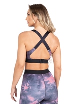 Colby Sports Bra - Gray/Pink