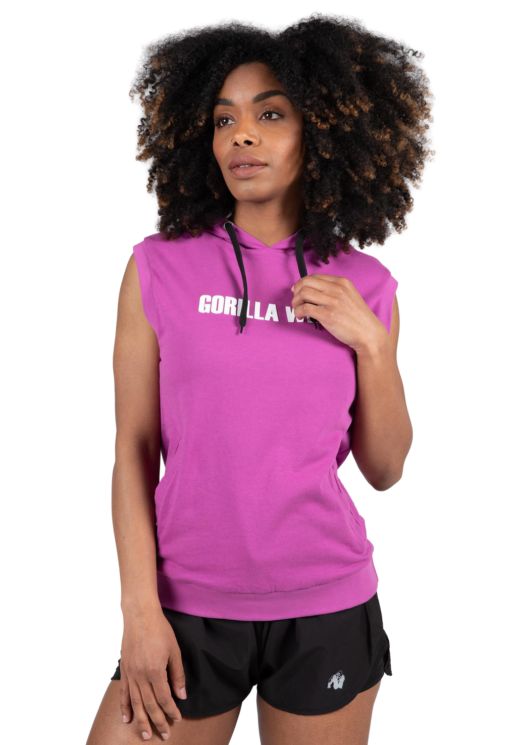 Virginia Sleeveless Hoodie - Pink