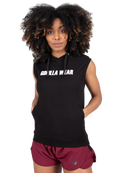 Virginia Sleeveless Hoodie - Black