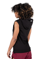 Virginia Sleeveless Hoodie - Black