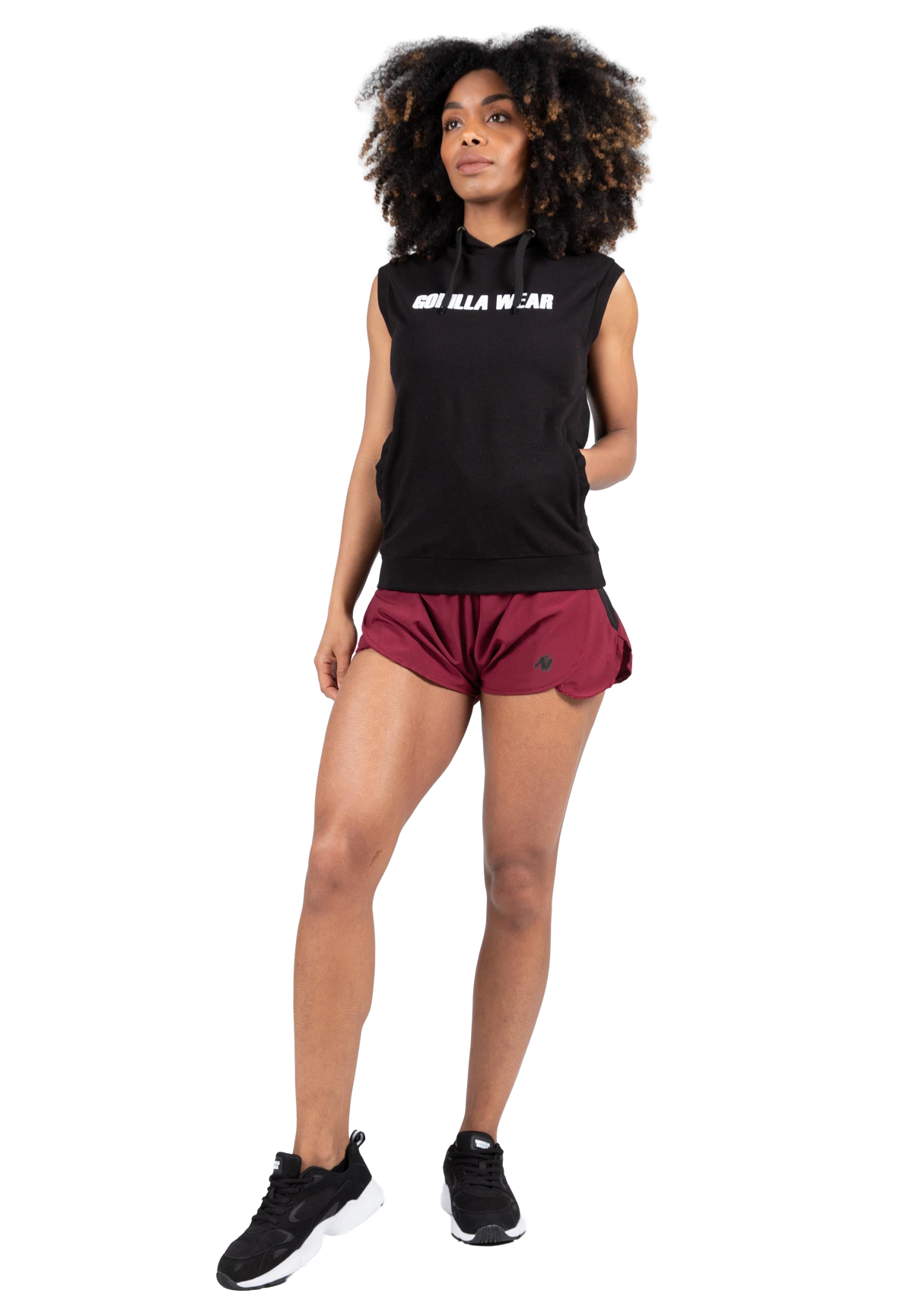 Virginia Sleeveless Hoodie - Black
